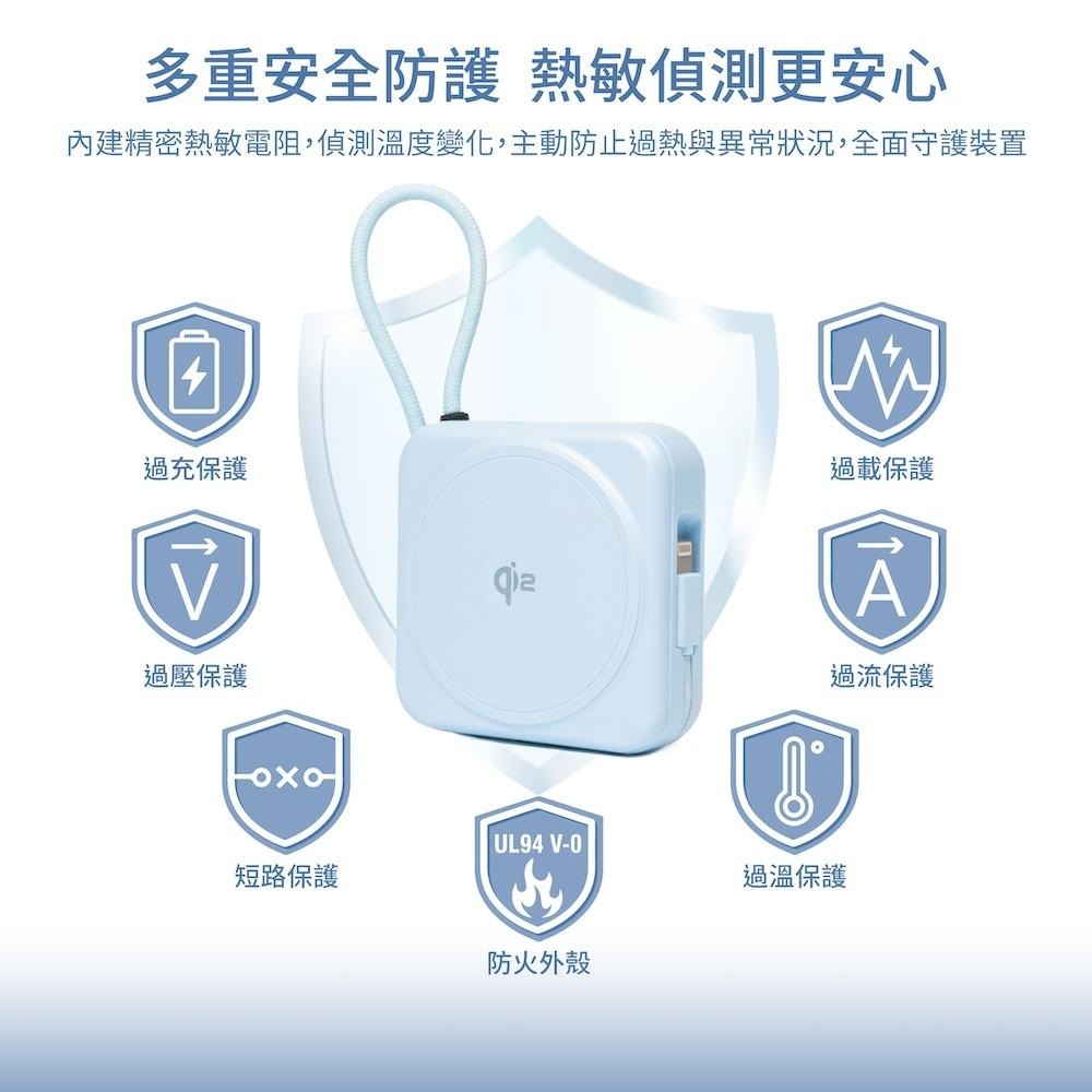 固態 行動電源 | Pocket+ 固態充 半固態 qi2 Wh 飛機 磁吸 多功能行充 大容量行充 自帶線行動電源-細節圖9