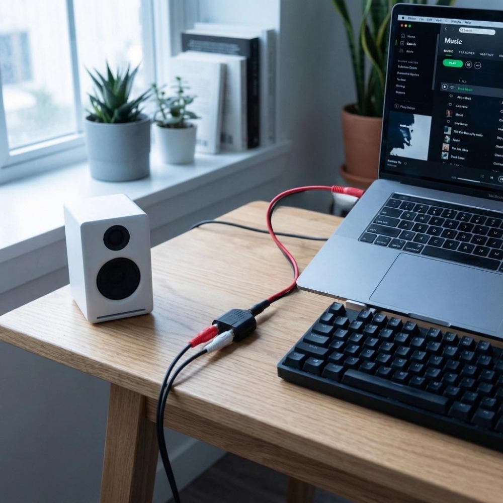 3.5mm 公 轉 2 RCA 母 轉接頭 | 雙蓮花 轉接 音頻 音源 AV端子 一分二 轉換頭 電視 音響 擴大機-細節圖4