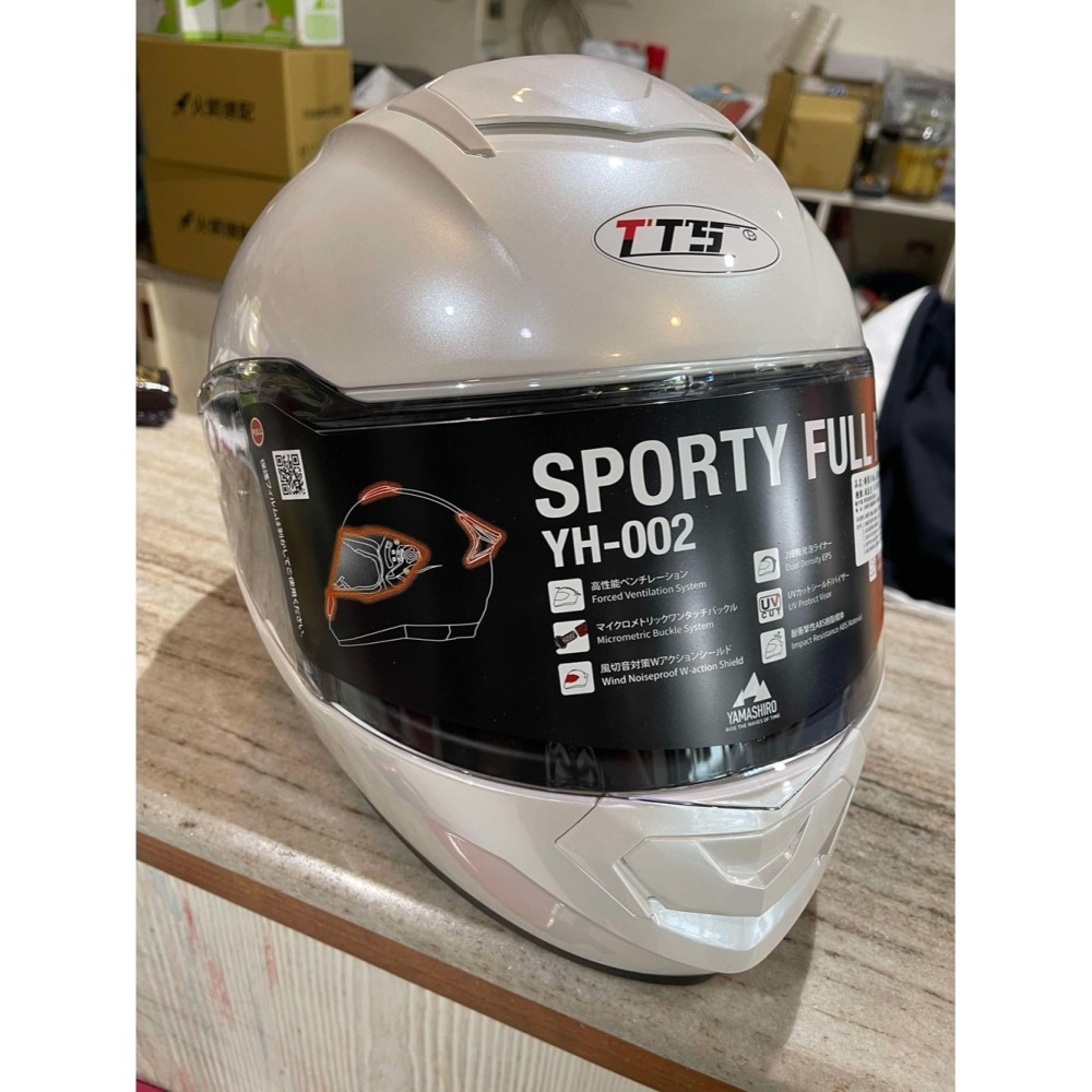 TTS 全罩式安全帽YH-002 珍珠白- 衛星安全帽- iOPEN Mall