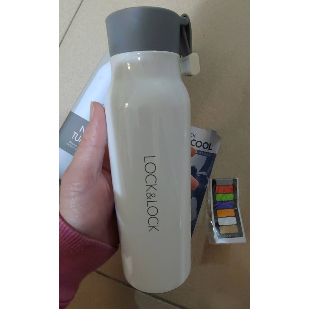 【樂扣樂扣】Name Tumbler 白色保溫瓶350ML (附空白姓名貼)-細節圖4