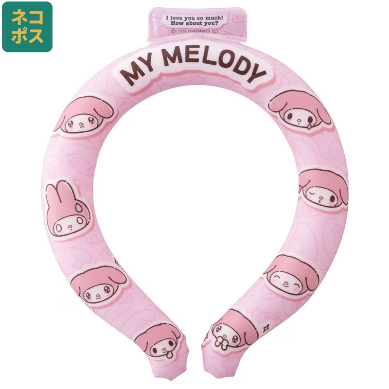 ［吉力揪愛買］☀️夏日消暑神器~日本Skater三麗鷗角色涼感頸圈-美樂蒂M/庫洛米L-細節圖3