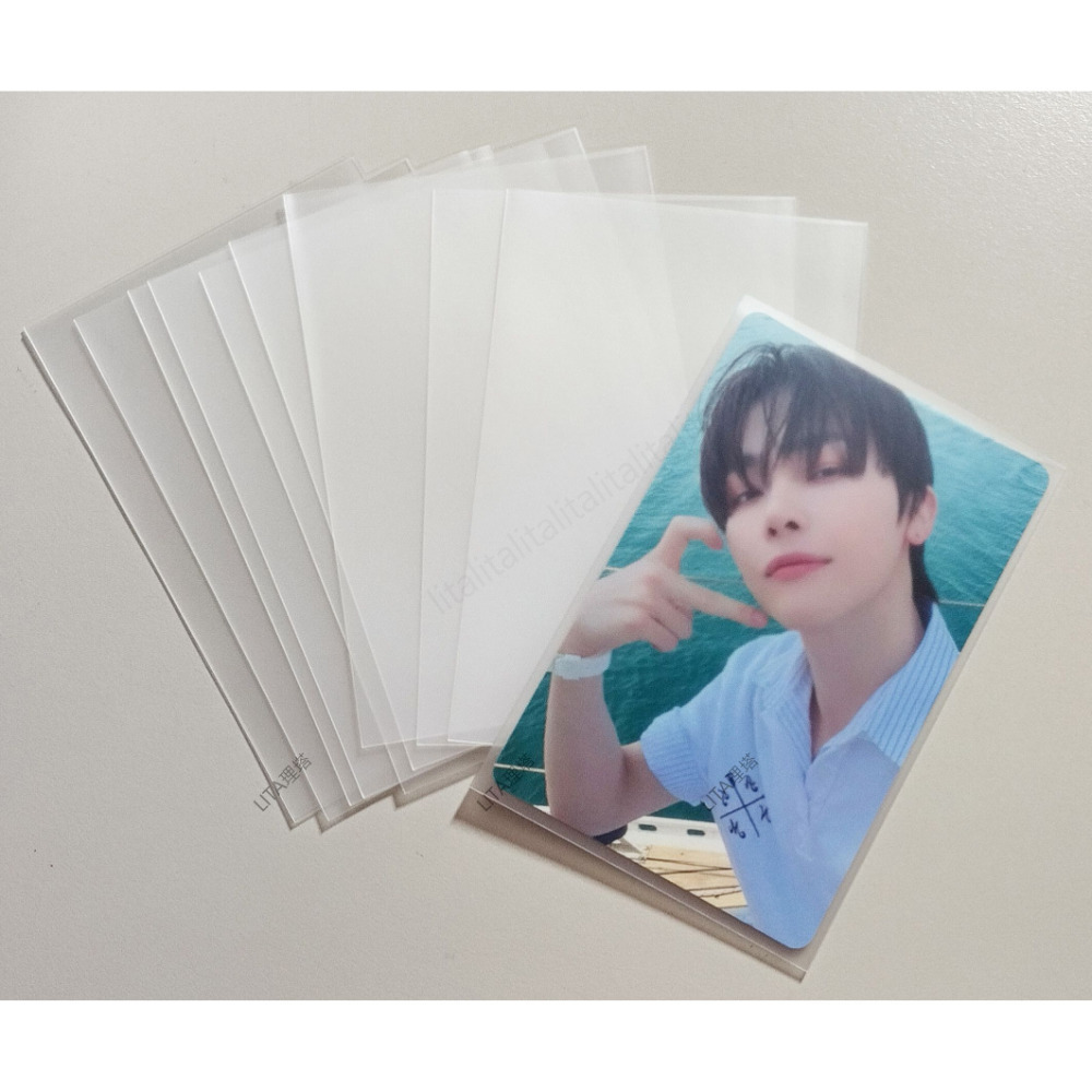 理塔。20絲卡套 CPP平口塑膠套 透明卡套 小卡保護套 明星偶像 卡膜 塑膠袋 軟卡套-細節圖4