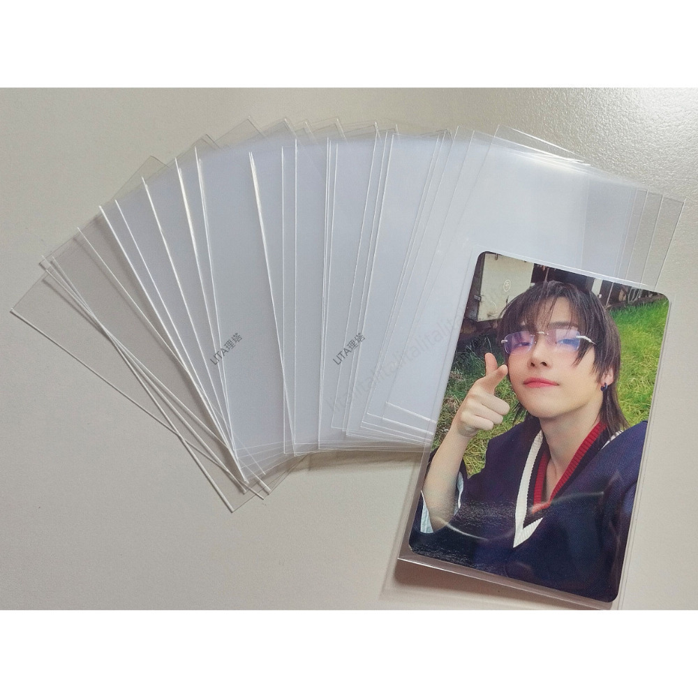 理塔。20絲卡套 CPP平口塑膠套 透明卡套 小卡保護套 明星偶像 卡膜 塑膠袋 軟卡套-細節圖3