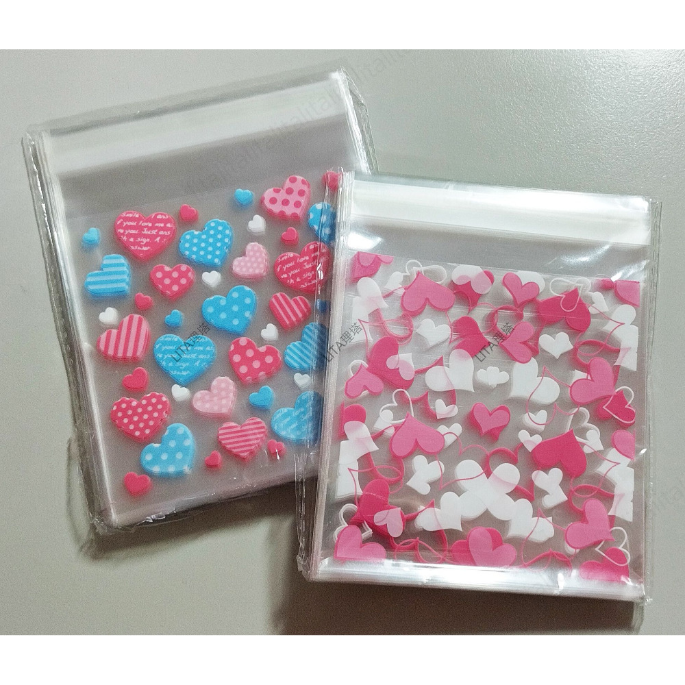 理塔。20絲自黏袋 OPP封口塑膠袋 保護套 塑膠套 透明 愛心 星星 圓點-細節圖3