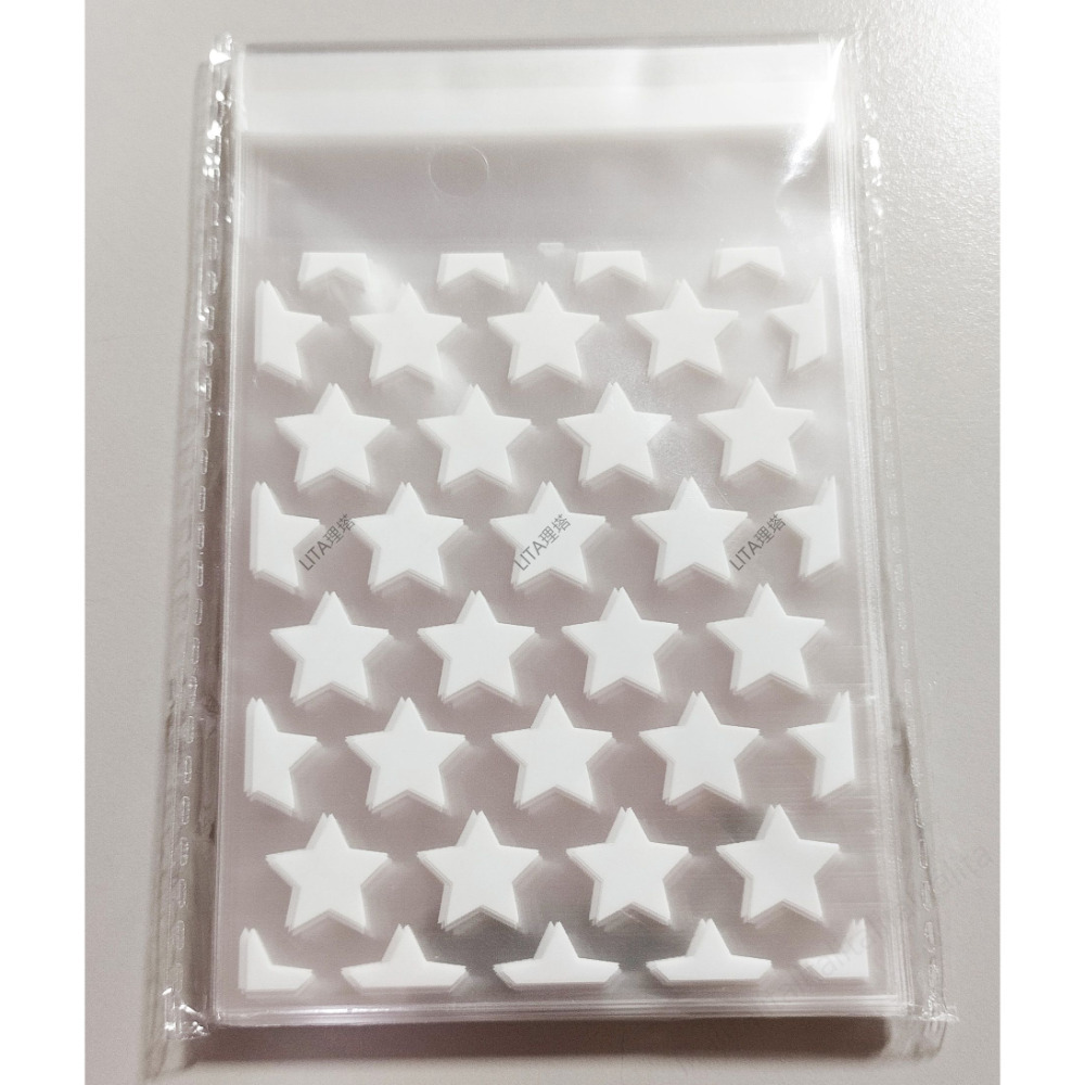 理塔。20絲自黏袋 OPP封口塑膠袋 保護套 塑膠套 透明 愛心 星星 圓點-細節圖5