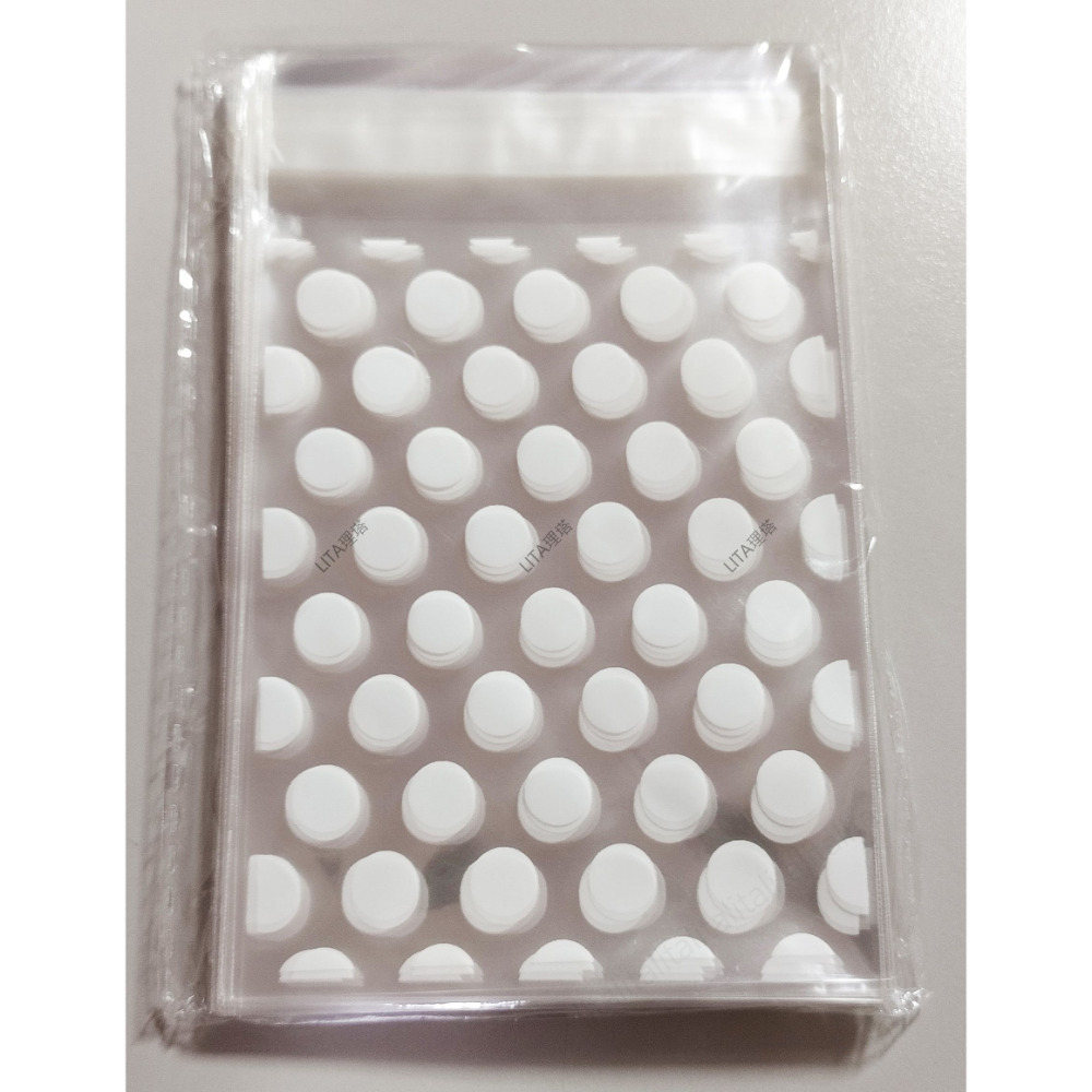 理塔。20絲自黏袋 OPP封口塑膠袋 保護套 塑膠套 透明 愛心 星星 圓點-規格圖5