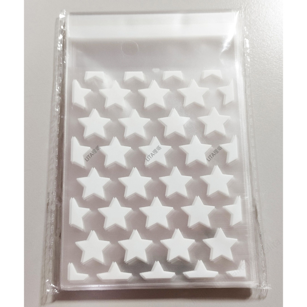 白色星星 80*100mm 10入