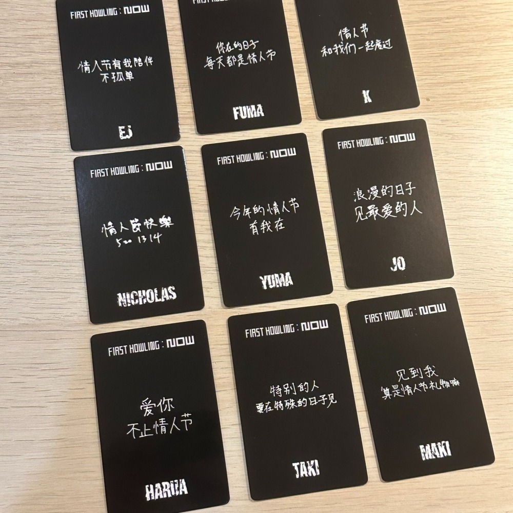 理塔。&TEAM First Howling：NOW 官方一直娛情人節簽售卡 andTEAM 恩聽 小卡 中文卡背-細節圖2