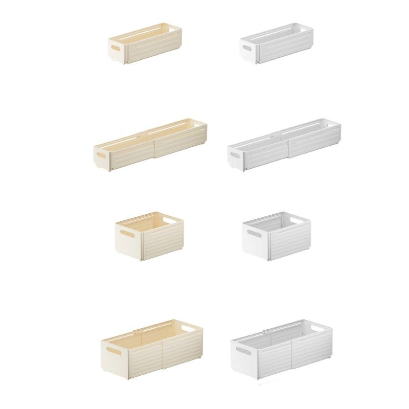 [台灣現貨]收納盒 伸縮收納盒 衣櫃收納盒 廚房收納盒 抽屜收納盒 內衣褲收納盒 桌面收納盒 摺疊收納盒 沉浸式收納-細節圖2