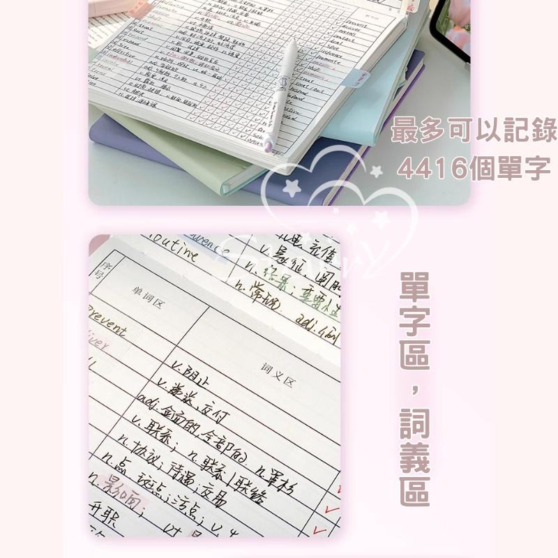 [現貨送螢光筆]單字本 英文單字本 單字筆記本 單字書 單詞本 單字 高中生必備 艾賓浩斯 單詞記憶本 英文單字本-細節圖6