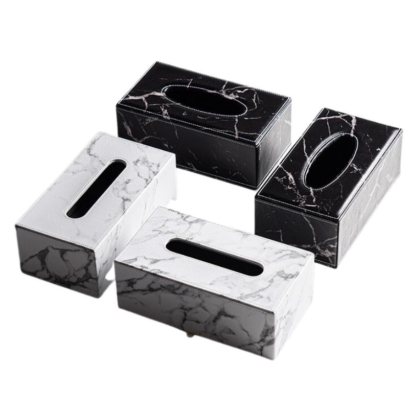 面紙盒 衛生紙盒 皮革面紙盒 皮革衛生紙盒 衛生紙收納盒  面紙收納盒 紙巾盒 大理石面紙盒-細節圖2