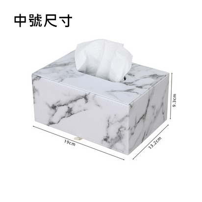 面紙盒 衛生紙盒 皮革面紙盒 皮革衛生紙盒 衛生紙收納盒  面紙收納盒 紙巾盒 大理石面紙盒-規格圖9