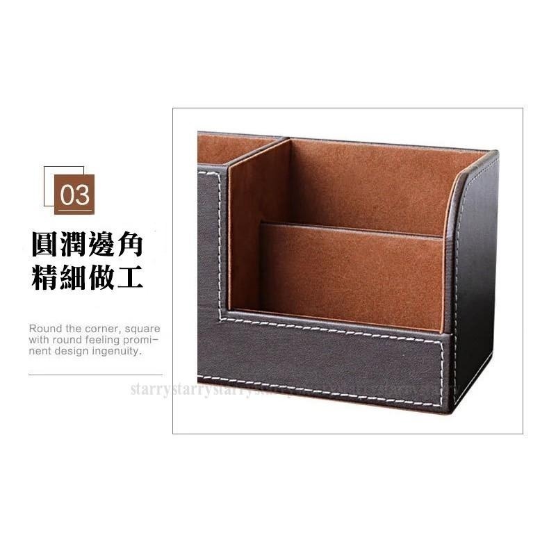 桌上收納盒 桌面收納盒 置物盒 筆桶 皮革筆筒 筆筒 文具收納盒 大理石收納盒 遙控器收納盒 文具收納 桌面收納-細節圖7