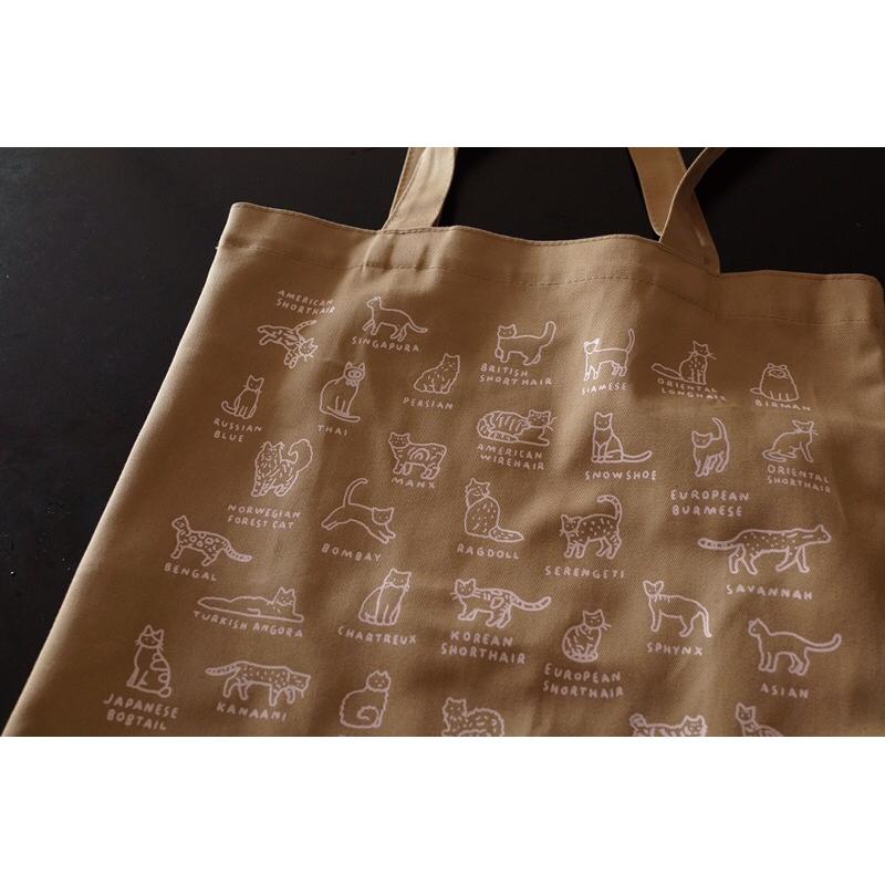 【日日文創舖】Zero Per Zero．貓咪品種圖鑑 環保袋-細節圖2