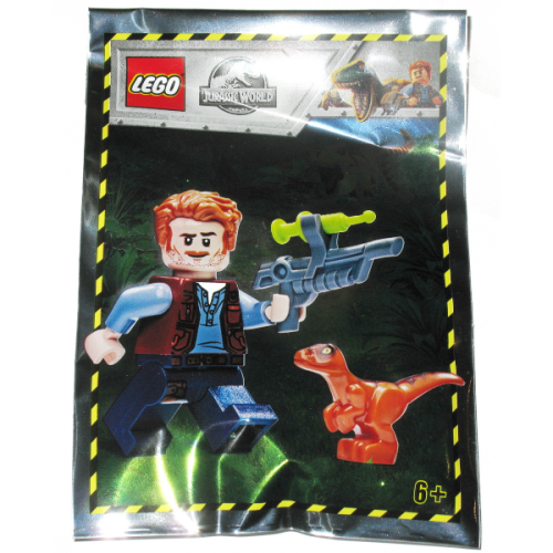 《Brick Factory》樂高 LEGO 121904 侏羅紀世界 歐文 深橘色 迅猛龍 Owen Grady