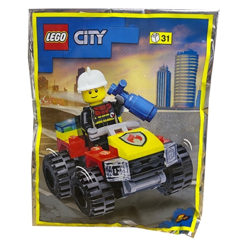 《Brick Factory》全新 樂高 LEGO 952206 消防車 消防員 城市系列 City foil pack