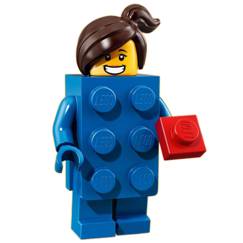 《Brick Factory》全新 樂高 LEGO 71021 磚塊人 藍磚女孩 18代 Brick Suit Girl