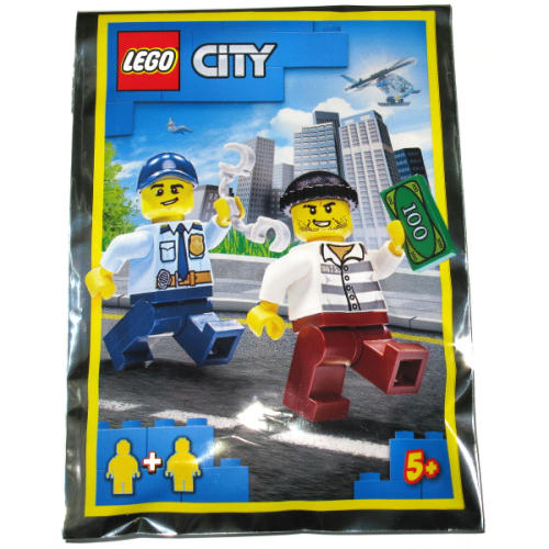《Brick Factory》全新 樂高 LEGO 952016 警察與小偷 城市系列 foil pack