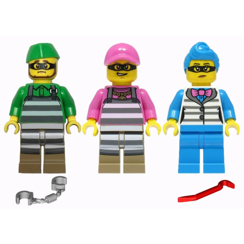 《Brick Factory 》全新 樂高 LEGO 60314 60316 小偷 壞蛋 囚犯 條紋三人組 城市系列