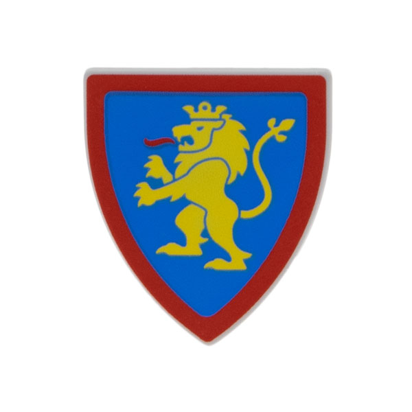 《Brick Factory》 樂高 LEGO 10305 3846pb064 盾牌 獅子 獅國 城堡 徵兵-規格圖1