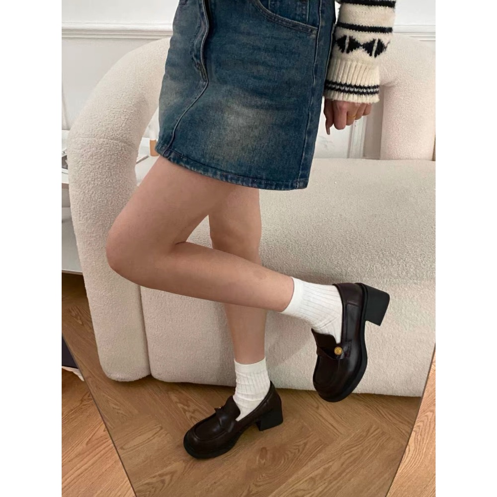 高級感復古氣質皮鞋-細節圖2