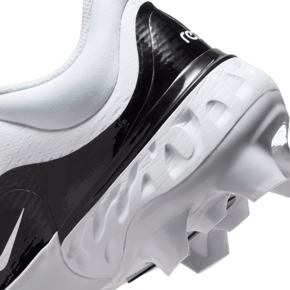 US10.5, 11全新含鞋盒 Nike Alpha Huarache Elite 4 Low MCS棒壘球膠釘 黑/白-細節圖3