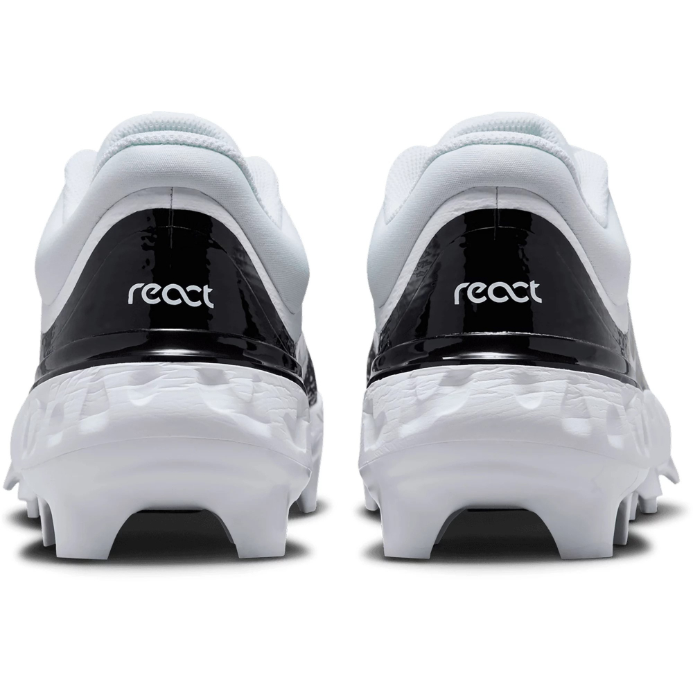 US10.5, 11全新含鞋盒 Nike Alpha Huarache Elite 4 Low MCS棒壘球膠釘 黑/白-細節圖7