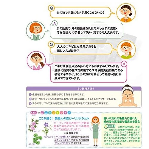 日本製 旅美人 炭去角質凝膠 270g✿-細節圖3