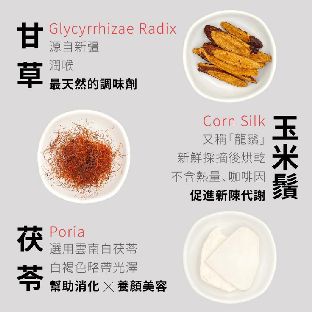 【日悅本草】潮人輕濕茶｜薏仁玉米鬚茶｜大份量15g｜薏苡仁/赤小豆/玉米鬚/茯苓/陳皮/炙甘草｜台灣製作｜漢方茶 養生茶-細節圖3