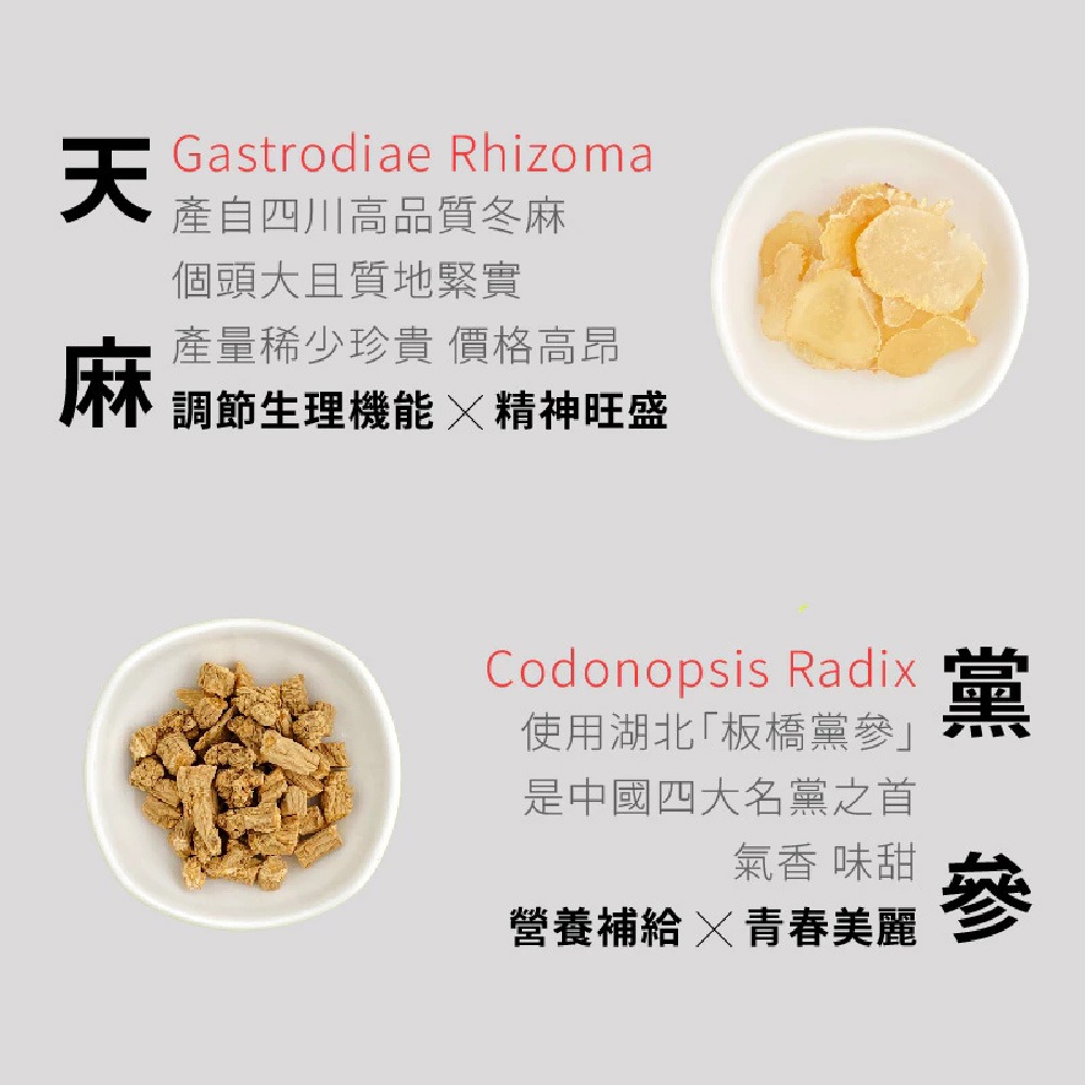 【日悅本草】專注聰明茶｜天麻茶｜大份量12g｜天麻/薄荷/黨參/麥門冬/五味子/紅棗/炙甘草｜台灣接單製作｜漢方養生茶-細節圖2