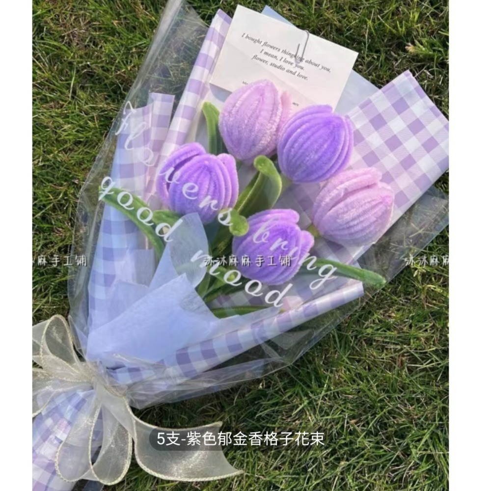 扭扭棒鬱金香花束-規格圖3