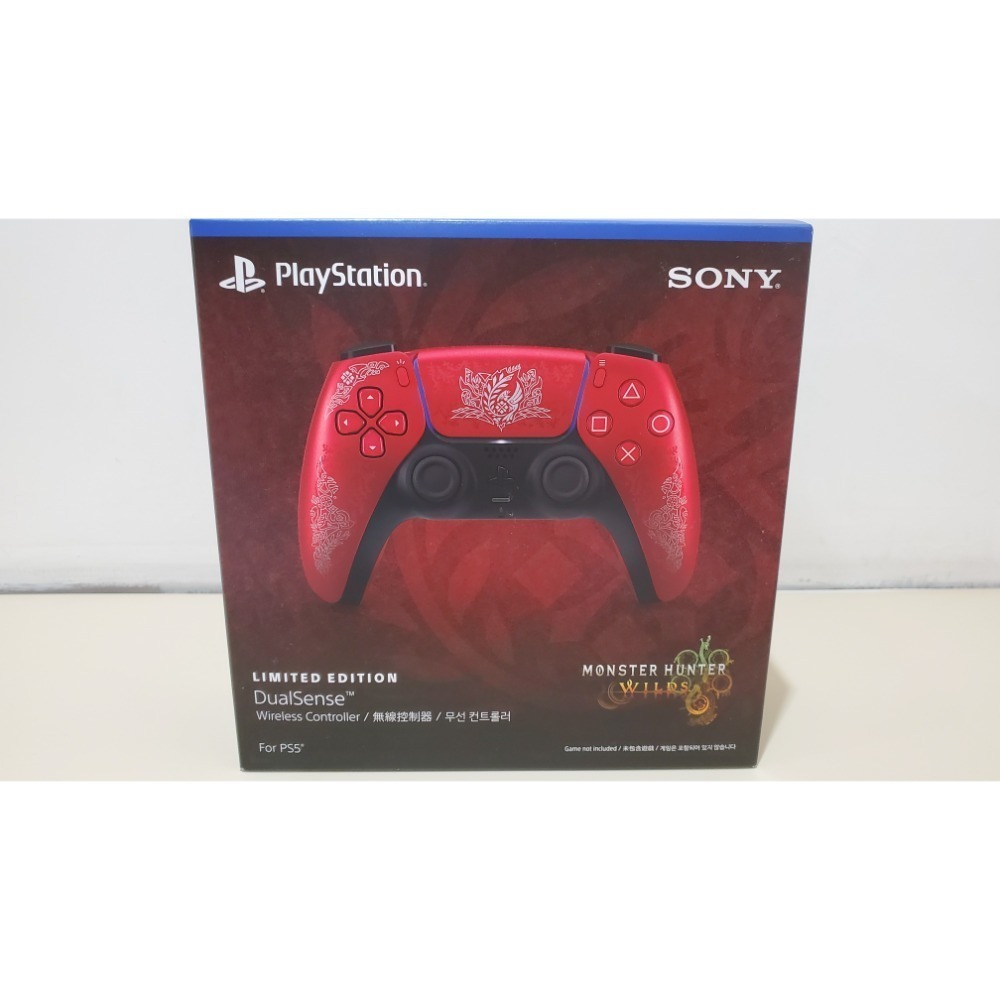 PS5 魔物獵人 荒野 手把 限量版 DualSense 無線控制器 台灣公司貨 全新未拆 保固一年-細節圖2