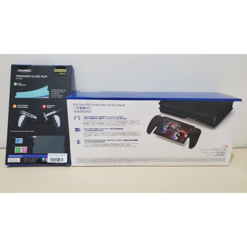 SONY PS5  Portal 午夜黑 遙控遊玩機+ DOBE 鋼化保護貼 全新未拆 台灣公司貨 保固一年-細節圖2
