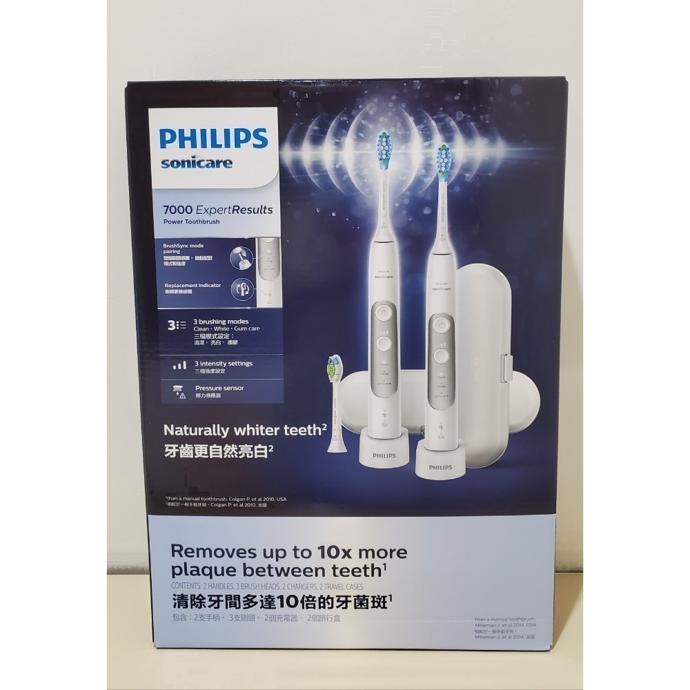 PHILIPS 飛利浦 Sonicare 智能護齦音波電動牙刷 HX7533/01(雙入組)+鑽石刷頭一入 台灣公司貨-細節圖2
