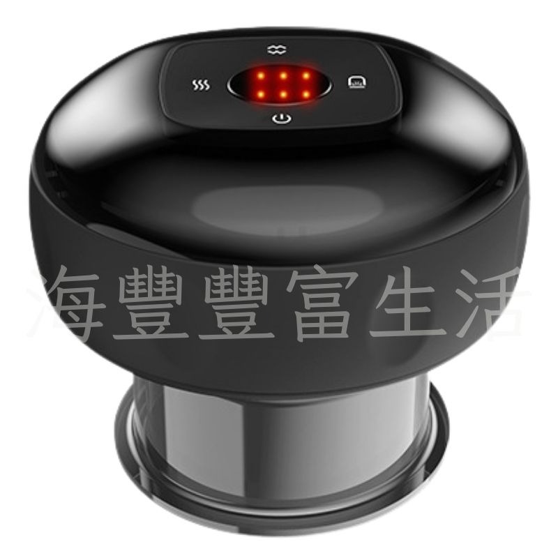 12檔加熱液晶刮痧拔罐儀(金剛黑)