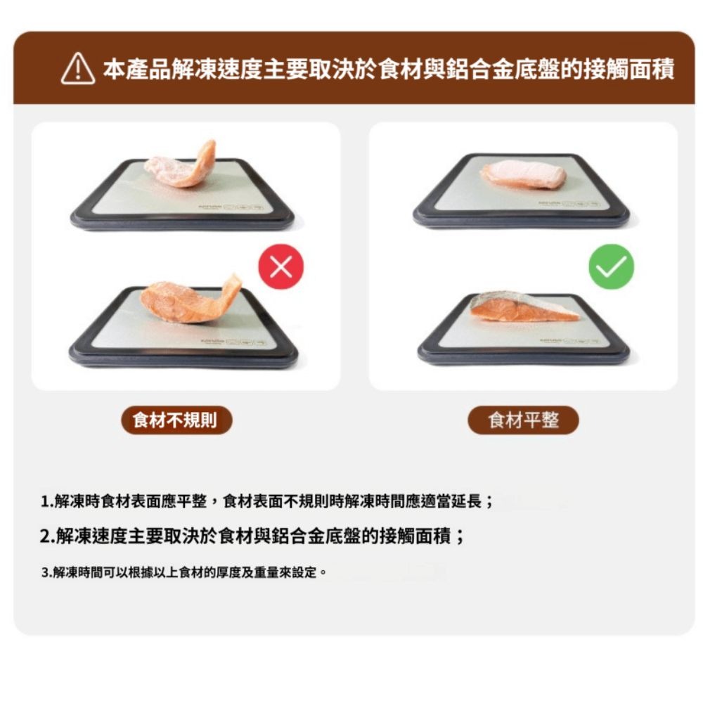 極速回鮮解凍盒 牛排 鮭魚 解凍板 解凍盒-細節圖7