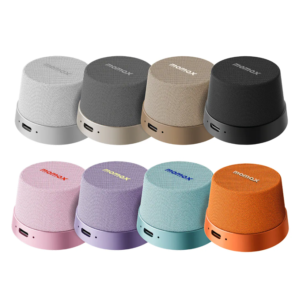 Momax 可串接 1-Vibe Go 迷你磁吸無線音箱 喇叭 外接音響 大音量 磁吸支架 手機支架 冰箱貼 防水音箱-細節圖2