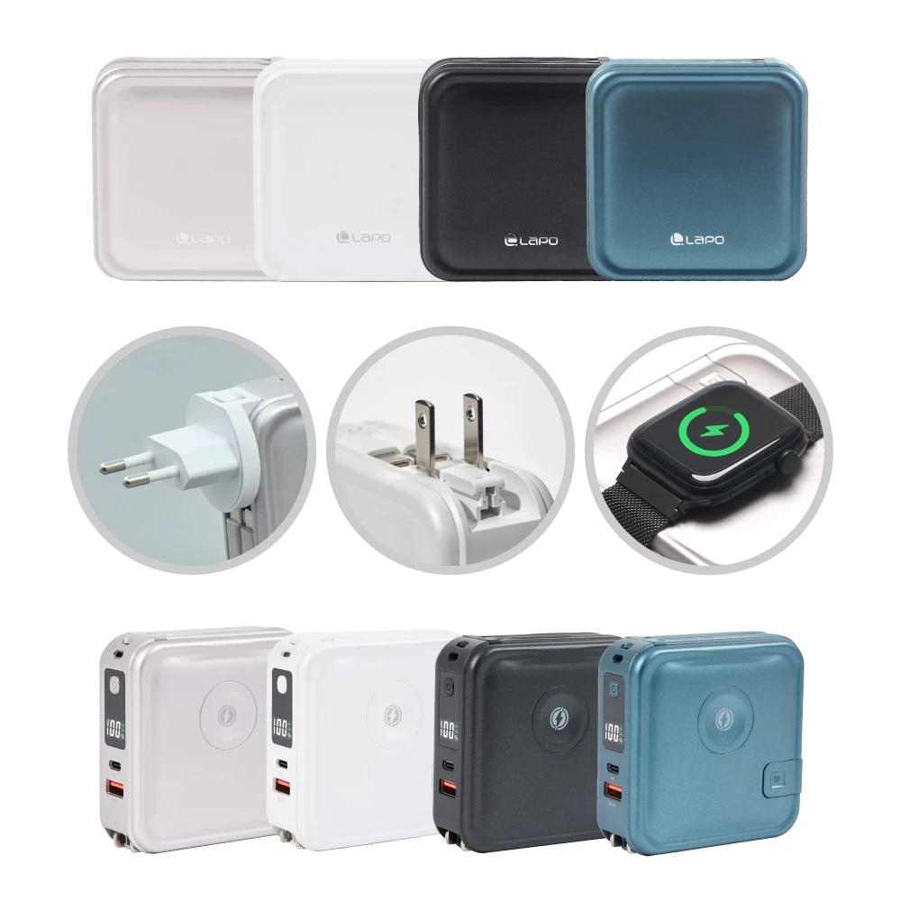 LaPO 日本松下電芯 WT-08S 10050mAh 全功能行動電源 自帶線 適用蘋果手錶 附轉接頭 快充-細節圖4