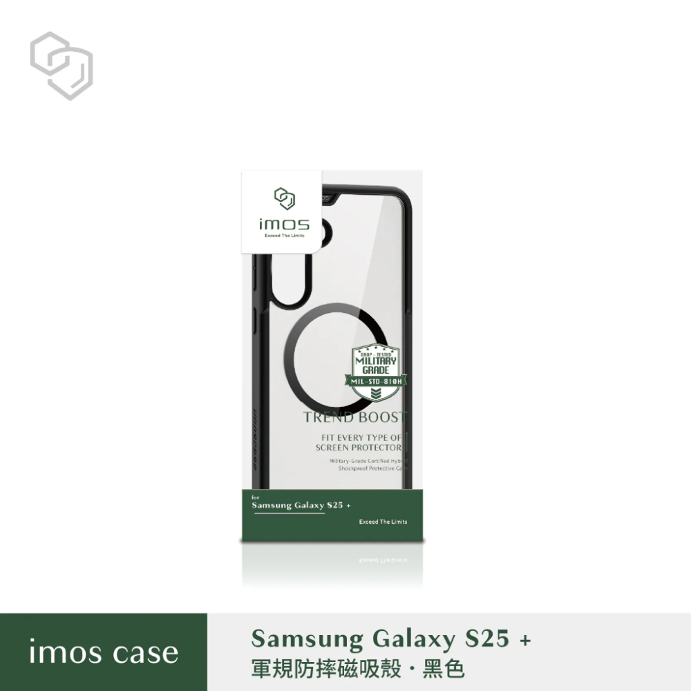 imos 透明軍規防摔殼 磁吸殼 透明殼 黑色 S26 Ultra 25 Ultra magsafe-規格圖9