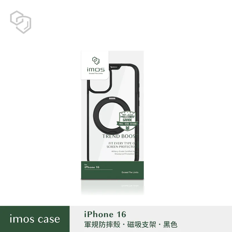 imos 軍規磁吸支架保護殼 適用iPhone 17 16 15 系列 手機殼 保護殼-規格圖9