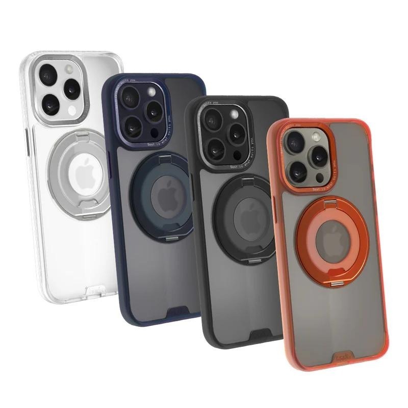 hoda 柔石支架指環保護殼 MagSafe 適用 iPhone 17 16 15 Promax-細節圖2