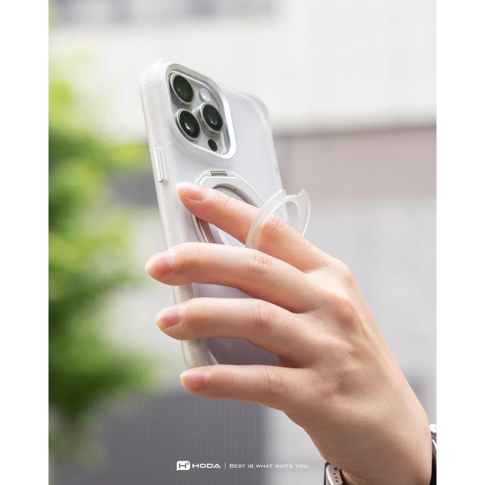 hoda 柔石支架指環保護殼 MagSafe 適用 iPhone 17 16 15 Promax-細節圖3