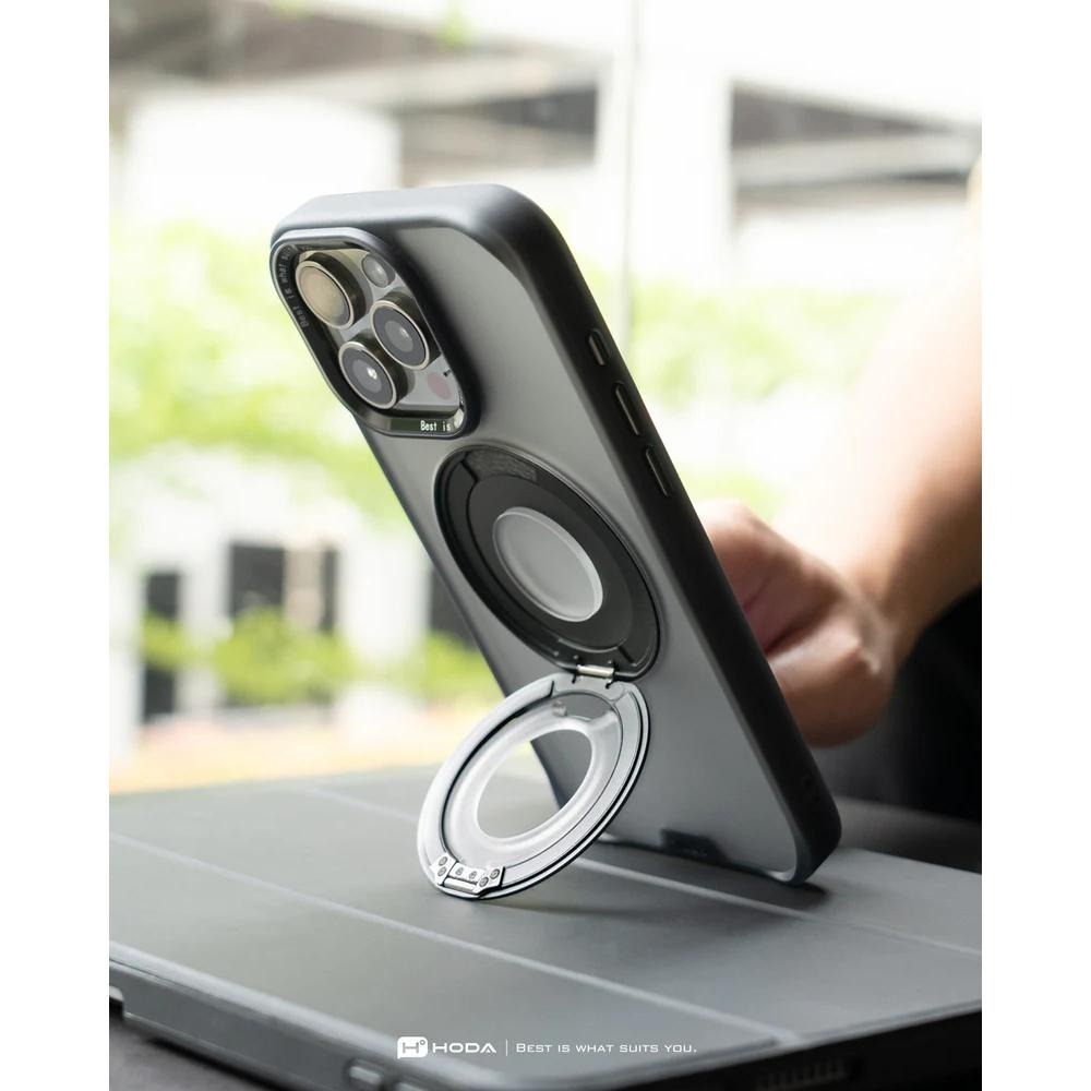 hoda 柔石支架指環保護殼 MagSafe 適用 iPhone 17 16 15 Promax-細節圖4