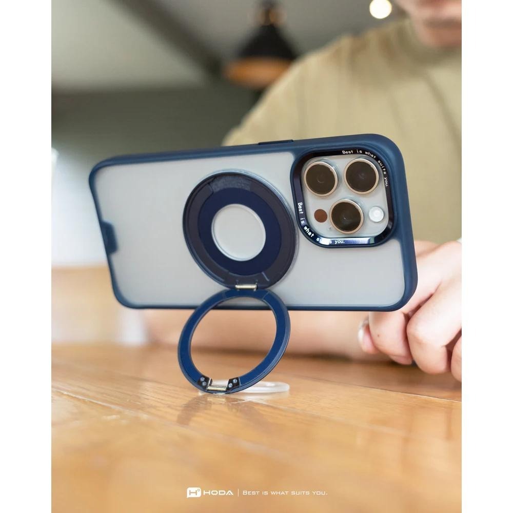 hoda 柔石支架指環保護殼 MagSafe 適用 iPhone 17 16 15 Promax-細節圖5