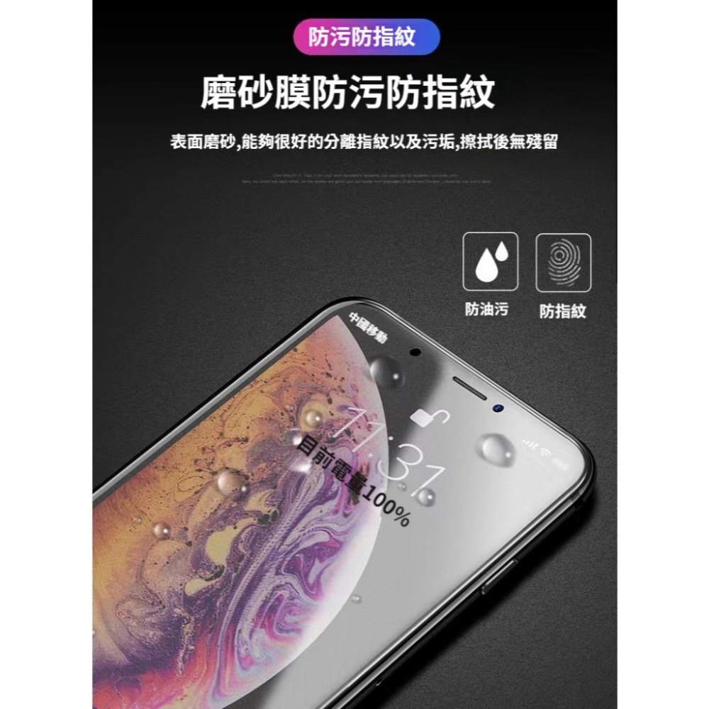 霧面抗藍光 滿版保護貼 玻璃貼 適用 iPhone 17 16 15 14 13 12 11-細節圖3