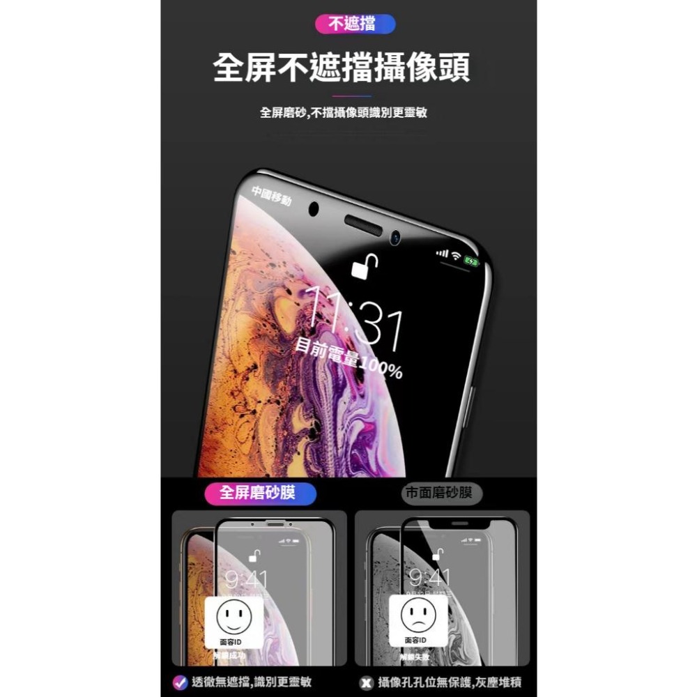 霧面抗藍光 滿版保護貼 玻璃貼 適用 iPhone 17 16 15 14 13 12 11-細節圖4