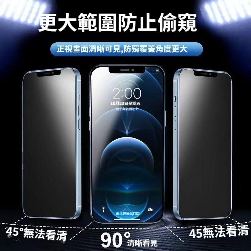 霧面防窺滿版玻璃貼 防偷窺保護貼適用iPhone 17 16 15 14 13 12 11 Pro Max XR XS-細節圖4