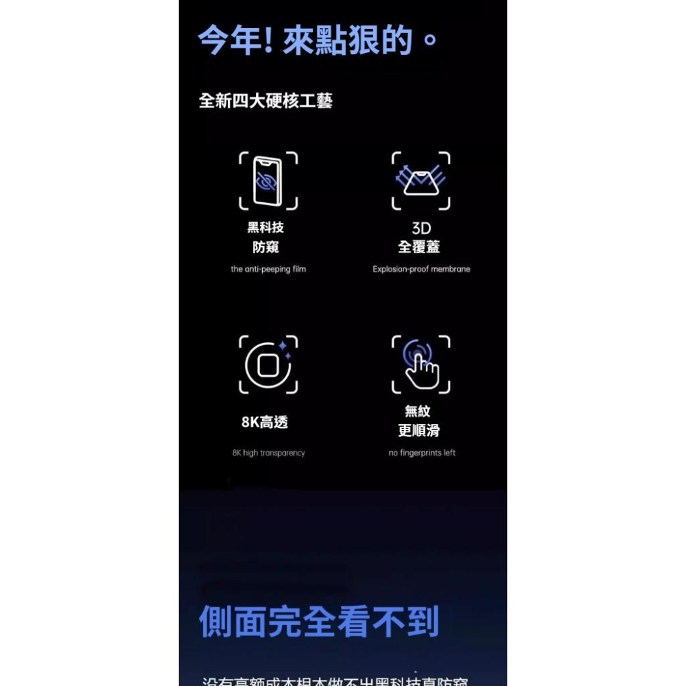防窺保護貼 防偷窺滿版玻璃貼 適用iPhone 17 16 15 14 13 12 11 防窺片 防窺 保護貼 玻璃貼-細節圖9