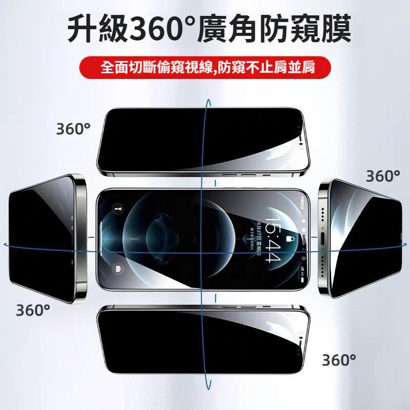 360度防偷窺滿版玻璃貼 霧面防窺 保護貼 iPhone 17 16 15 14 13 12 11 Pro Max XR-細節圖5