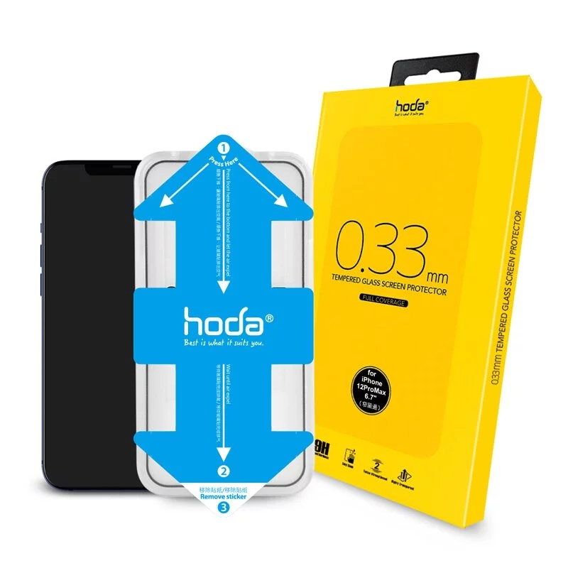 hoda 亮面玻璃保護貼附無塵太空艙貼膜神器 適用iPhone 17 16 15 14 13 12 11 SE系列-規格圖9